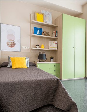 Habitaciones estudiantes resa damia bonet estudio doble cama Carrussel Mobile cabecera-360x460